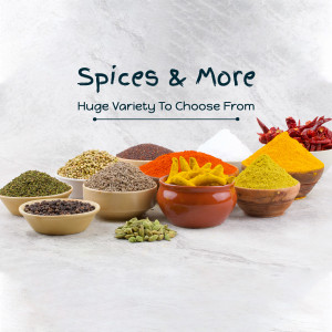 Assortment of colorful spices in bowls