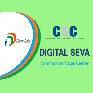 CSC Digital Seva logo with Digital India branding