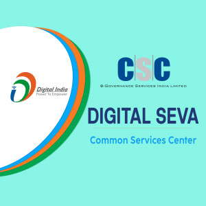 CSC Digital Seva logo with Digital India branding