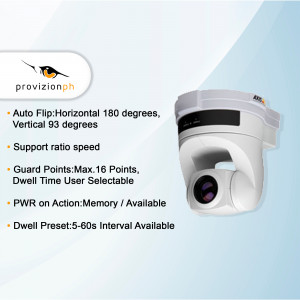 Provision-oh security camera with feature list