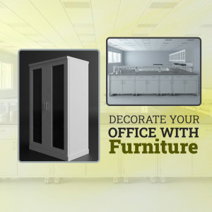 White office cabinet with a view of a laboratory interior