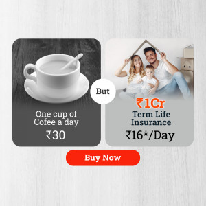 Image comparing the cost of coffee to term life insurance.