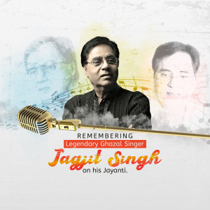 Portrait of Jagjit Singh, the legendary Ghazal Singer