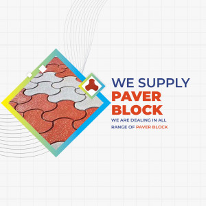 Image of paver blocks with text 'We Supply Paver Block'