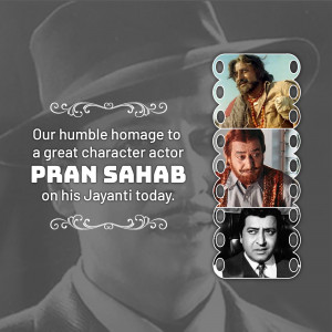 Tribute to Pran Sahab on his birth anniversary