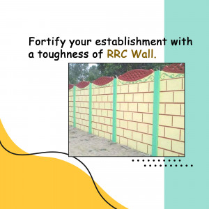 Image of a reinforced concrete wall with a decorative design.