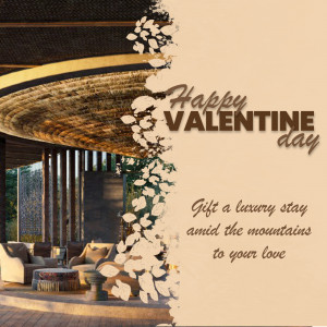 Valentine's Day promotion for a luxury mountain stay