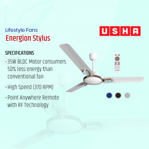 Usha Energion Stylus BLDC ceiling fan with remote control