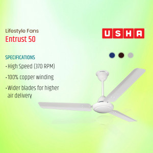 Usha Entrust 50 ceiling fan with specifications
