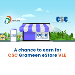 CSC Grameen eStore VLE earning opportunity advertisement