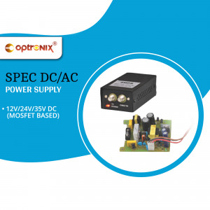 Optronix Spec DC/AC Power Supply with components displayed
