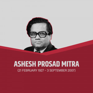 Portrait of Ashesh Prasad Mitra, an Indian economist