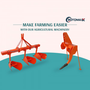 Rotomax agricultural plows for farming