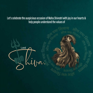 Image depicting Lord Shiva for Maha Shivratri celebration