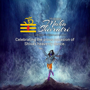Image depicting Lord Shiva celebrating Maha Shivaratri