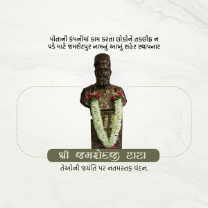 Statue of Jyotirao Phule with floral garland