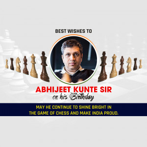 Birthday wish for chess grandmaster Abhijeet Kunte