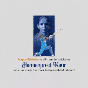 Harmanpreet Kaur, Indian cricketer, birthday celebration
