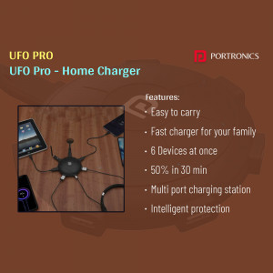 Portronics UFO Pro - a multi-port home charger with fast charging capabilities