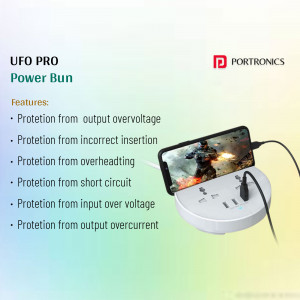 Portronics UFO Pro Power Bun power bank with phone charging