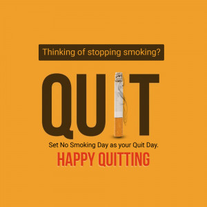 Image promoting quitting smoking for No Smoking Day