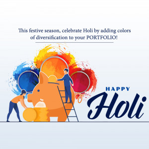 Happy Holi - Diversify Your Portfolio Social Media Post For Google Business Profile