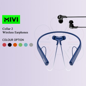 Mivi Collar 2 Wireless Earphones in blue color with color options