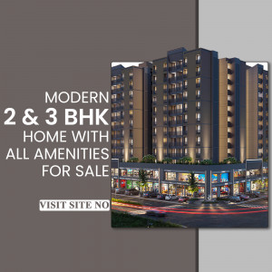 Modern apartment building with amenities for sale