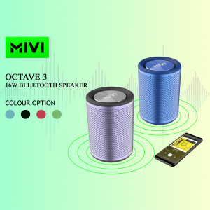 Mivi Octave 3 16W Bluetooth Speaker in multiple colors