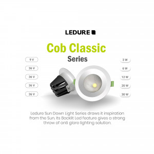 Ledure Cob Classic Series spotlights in various wattages
