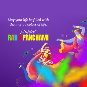 Happy Ran Panchami Design For Threads
