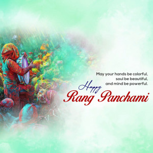 Happy Rang Panchami Celebration Flyer For Telegram