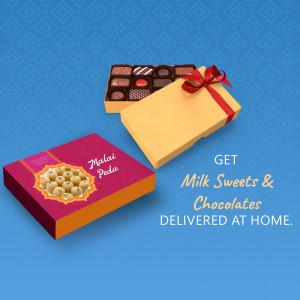 Gift boxes of Indian sweets and chocolates with a red ribbon, perfect for gifting.