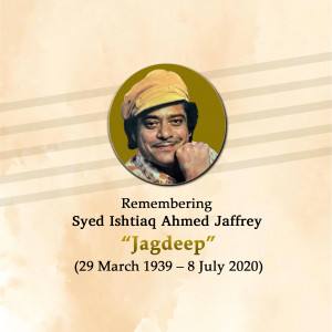 Portrait of Syed Ishtiaq Ahmed Jaffrey, known as Jagdeep