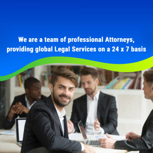 Team of professional attorneys discussing legal matters