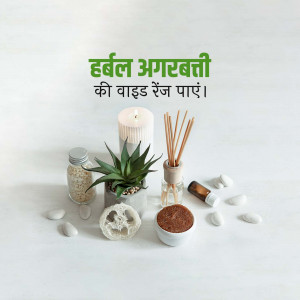 Herbal incense sticks, diffuser reeds, and natural elements for aromatherapy