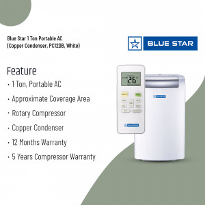 Blue Star 1 Ton Portable AC with Remote Control