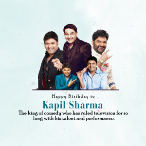 Happy Birthday Kapil Sharma Artwork For Pinterest