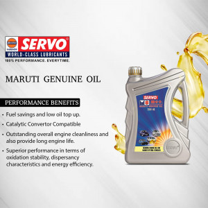 Image of Servo Maruti Genuine Oil bottle with splash effect
