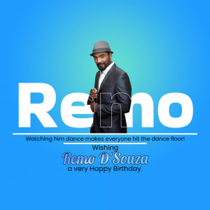 Remo D'Souza Birthday Wish Banner For Google Business Profile