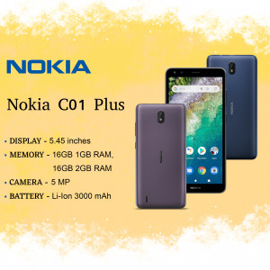 Nokia C01 Plus smartphone with specifications