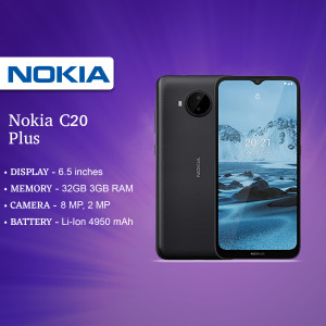 Nokia C20 Plus mobile phone with specifications