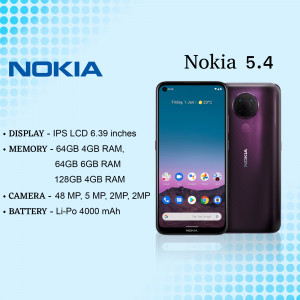 Nokia 5.4 smartphone with specifications