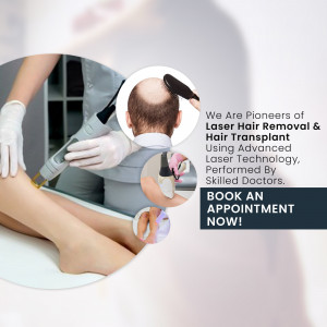 A doctor performing laser hair removal on a patient's leg.