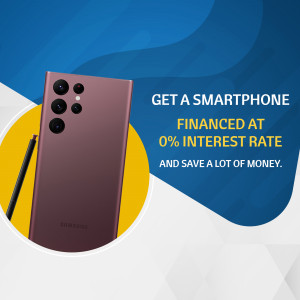 Samsung Galaxy S23 Ultra smartphone with financing offer