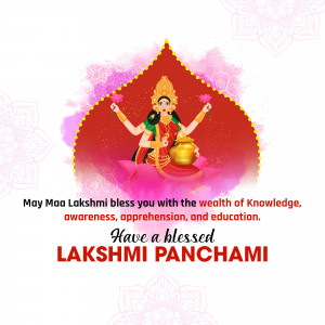 Image of Goddess Lakshmi for Lakshmi Panchami