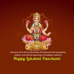Image of Goddess Lakshmi for Lakshmi Panchami