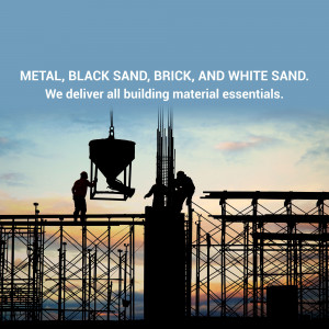 Silhouette of construction workers and equipment against a sunset backdrop.