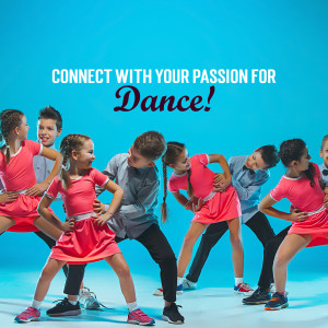 Group of children dancing in a studio