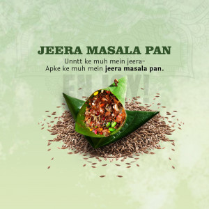 Close-up of a Jeera Masala Pan with cumin seeds